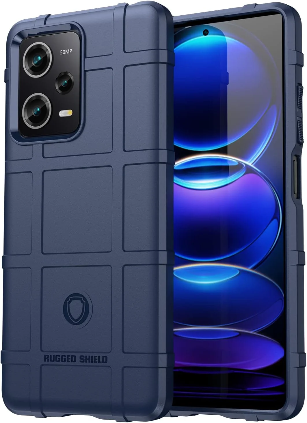 قاب باریک مناسب برای گوشی شیائومی پوکو X5 پرو/ردمی نوت 12 پرو، محافظ محکم با محافظت ضد ضربه و دوربین، آبی