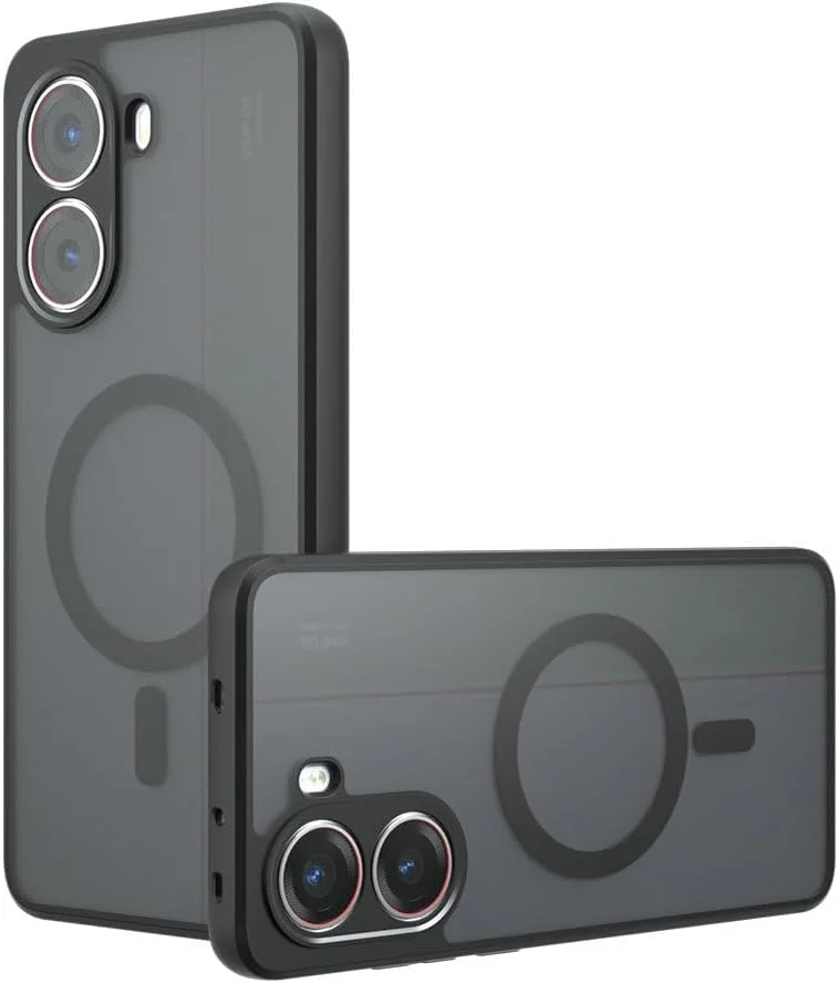 قاب محافظ گوشی شیائومی پوکو C71 4G، سازگار با MagSafe، سازگار با شیائومی ردمی A5 4G (171mm) مدل 25028PC03I، دارای آهنربای داخلی، ضد ضربه، رنگ مشکی