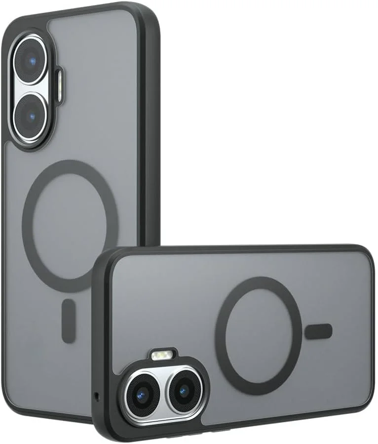 کاور محافظ گوشی شیائومی ردمی توربو 4 پرو، سازگار با MagSafe، سازگار با شیائومی پوکو F7 5G مدل 25053PC47G 25053PC47I، دارای آهنربای داخلی، ضد ضربه، رنگ مشکی