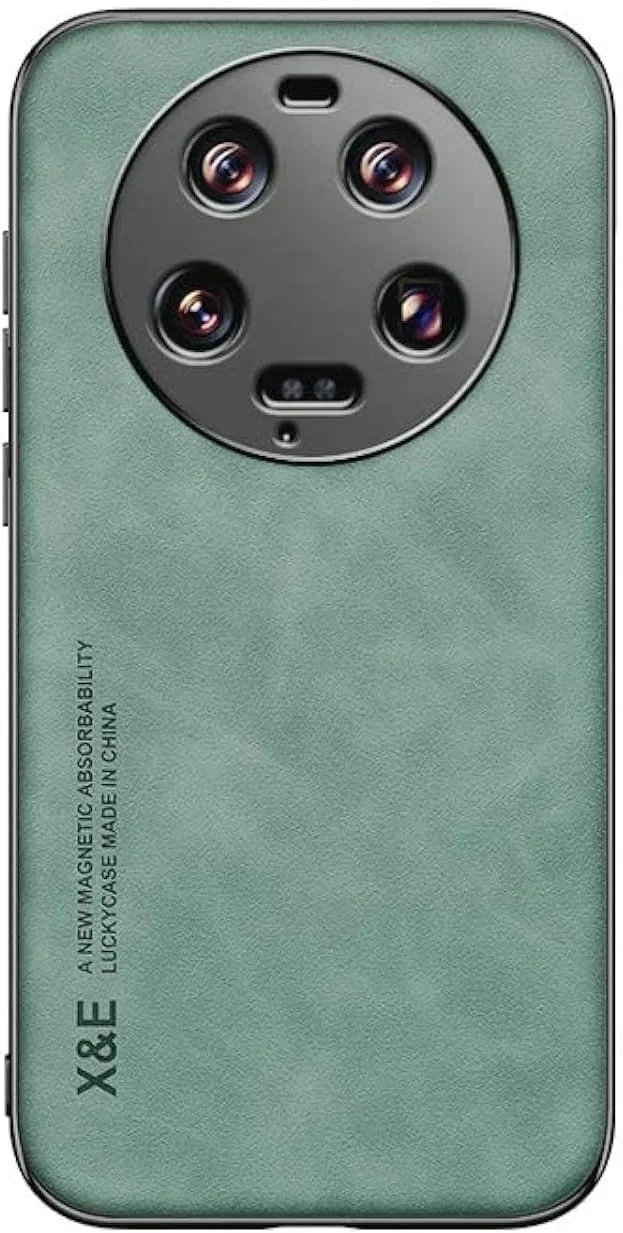 قاب ابریشمی برای شیائومی 13 اولترا - کاور بامپر با صفحه فلزی داخلی برای شیائومی 13 اولترا - سبز