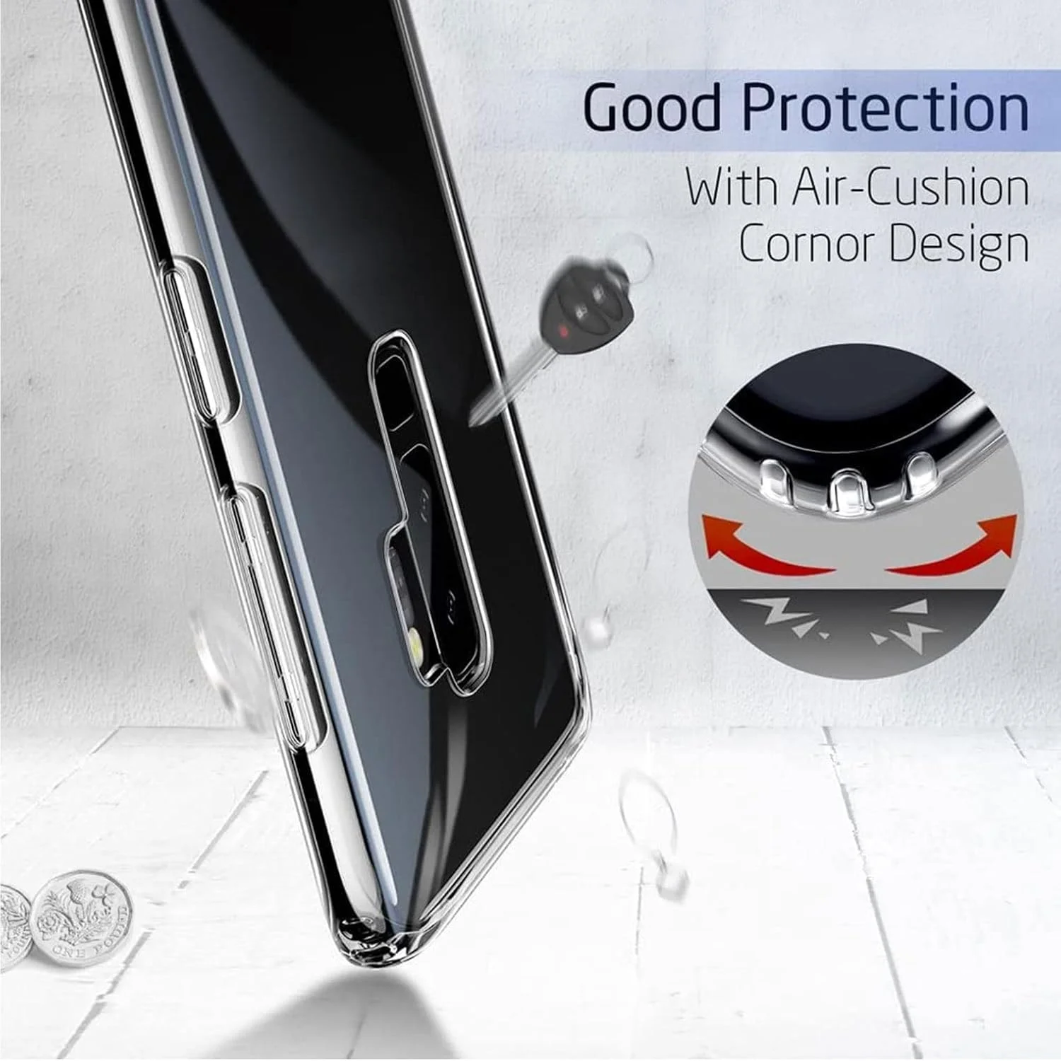 کاور محافظ ژله ای شفاف گوشی شیائومی Qin F21 Pro/Plus، ضد ضربه و ضد لغزش، بسیار نازک - [2 عدد]