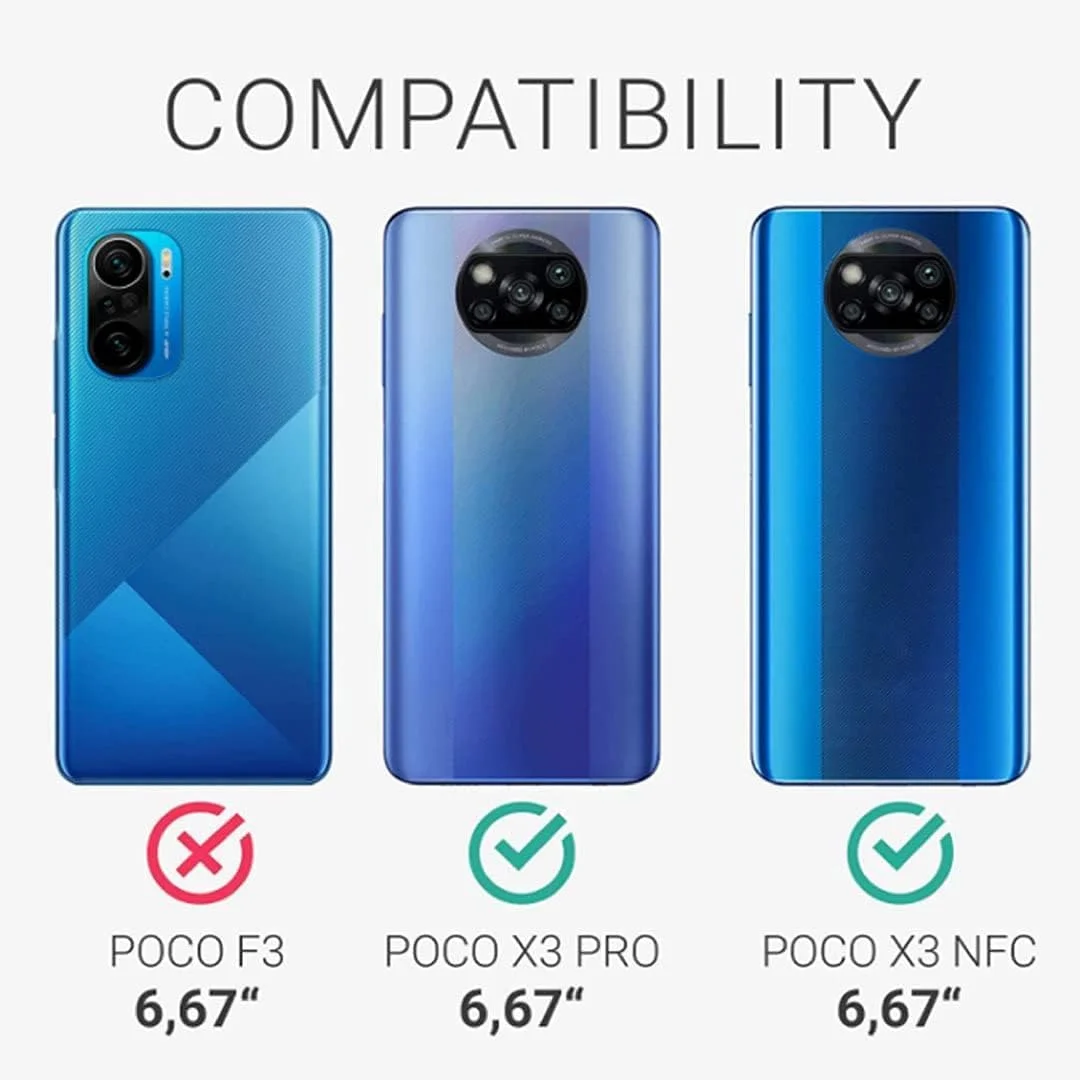 قاب محافظ گوشی Jeylly برای شیائومی پوکو X3 پرو/X3 NFC، محافظت دو لایه با PC سخت و TPU نرم، ضد ضربه، آبی