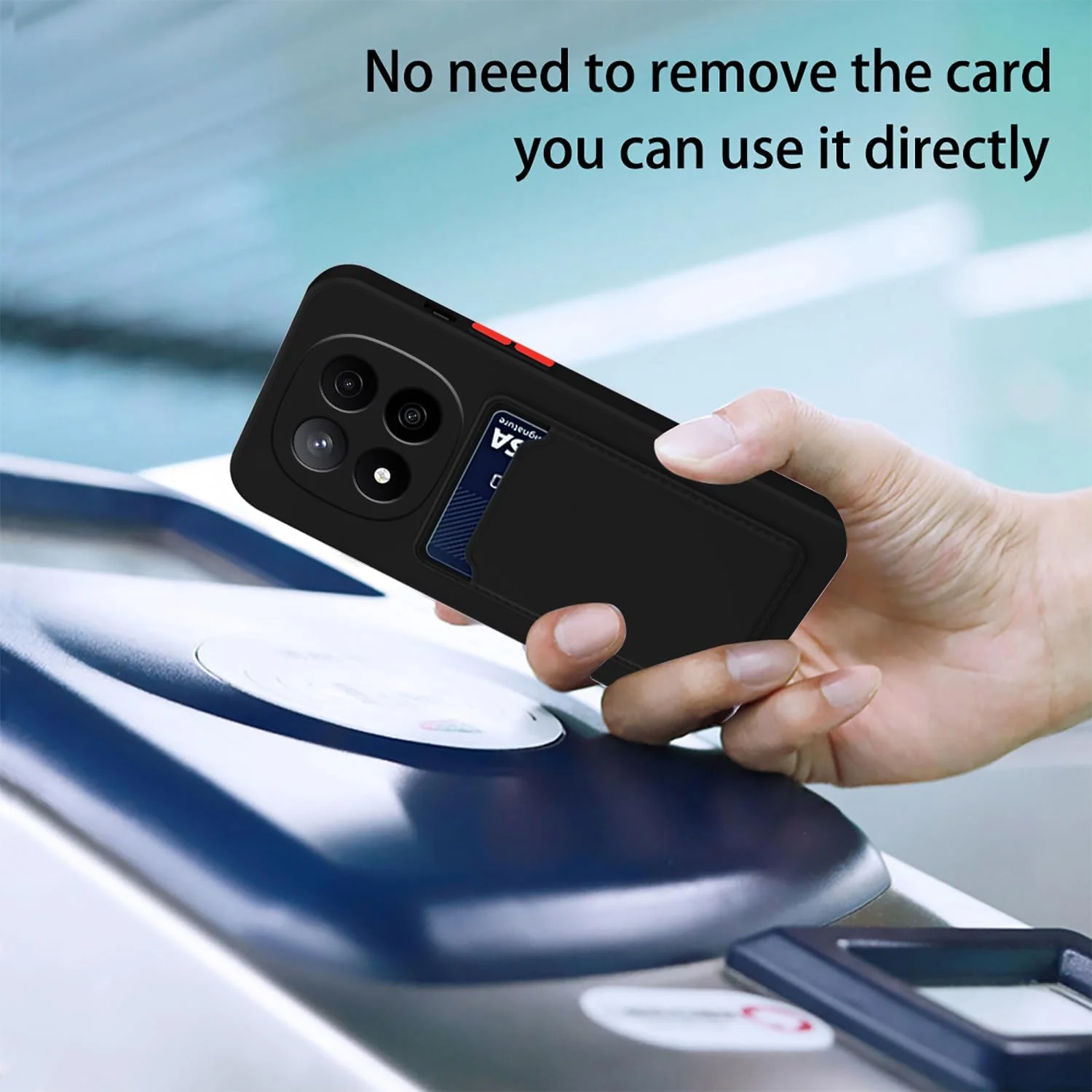 کاور محافظ گوشی شیائومی ردمی نوت 14 پرو 5G با جای کارت، کیف پول گوشی ردمی نوت 14 پرو 5G سیلیکونی نرم باریک ضد ضربه (مشکی)