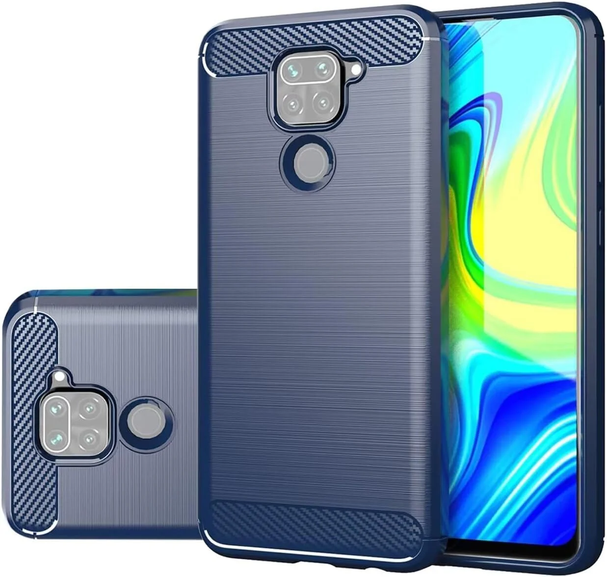 قاب محافظ گوشی شیائومی ردمی نوت 9 / ردمی 10X 4G مدل M2003J15SC، باریک و سبک با طرح فیبر کربن، جنس TPU نرم، ضد خش و مقاوم در برابر ضربه، رنگ آبی قاب محافظ گوشی شیائومی ردمی نوت 9 / ردمی 10X 4G مدل M2003J15SC، باریک و سبک با طرح فیبر کربن، جنس TPU نرم، ضد خش و مقاوم در برابر ضربه، رنگ آبی