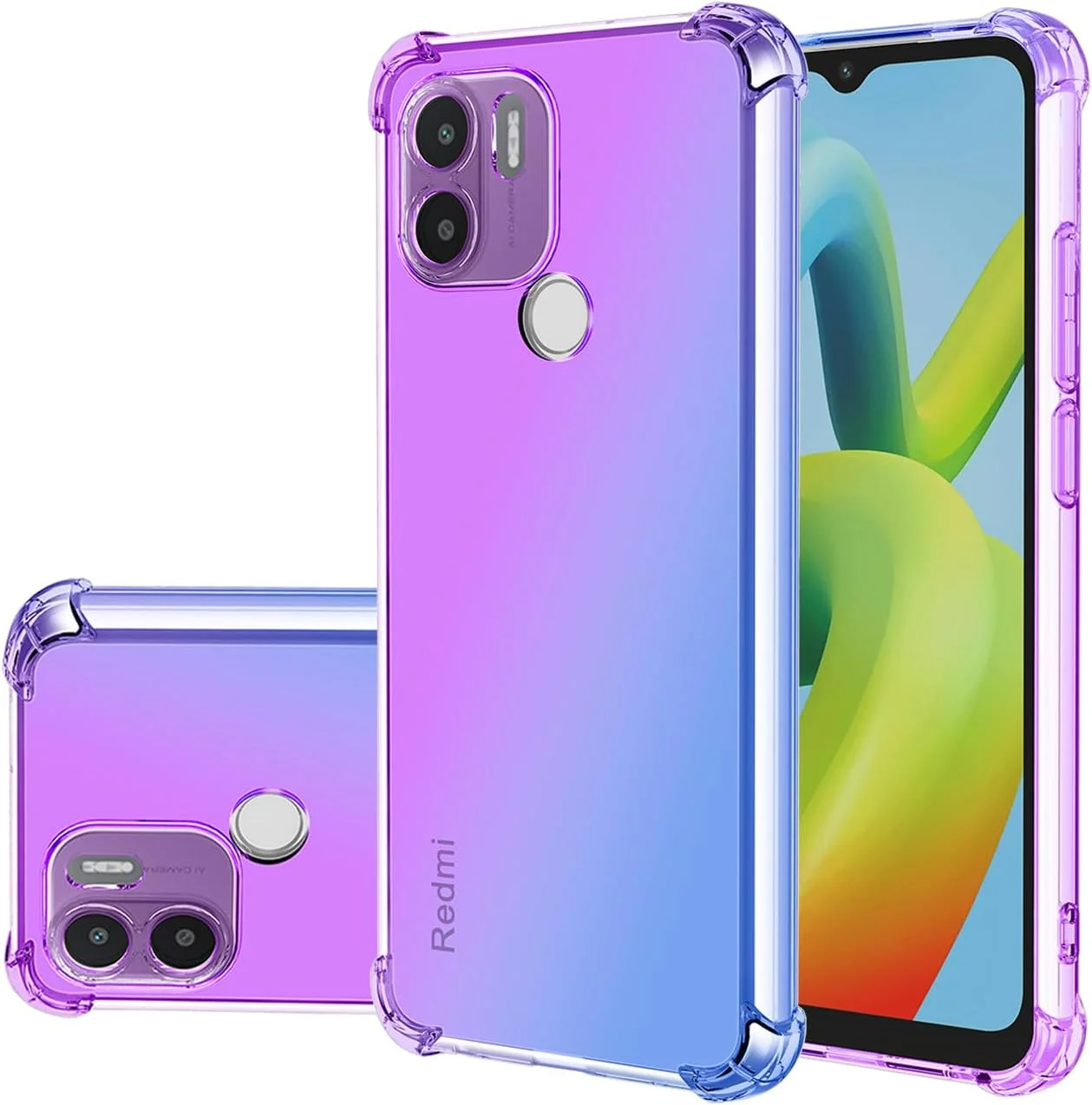 کاور محافظ گوشی شیائومی ردمی A1 پلاس / ردمی A1+ / پوکو C50، طراحی گرادیانی باریک، ضد خش، جنس TPU نرم و مقاوم در برابر ضربه (بنفش/آبی) کاور محافظ گوشی شیائومی ردمی A1 پلاس / ردمی A1+ / پوکو C50، طراحی گرادیانی باریک، ضد خش، جنس TPU نرم و مقاوم در برابر ضربه (بنفش/آبی)