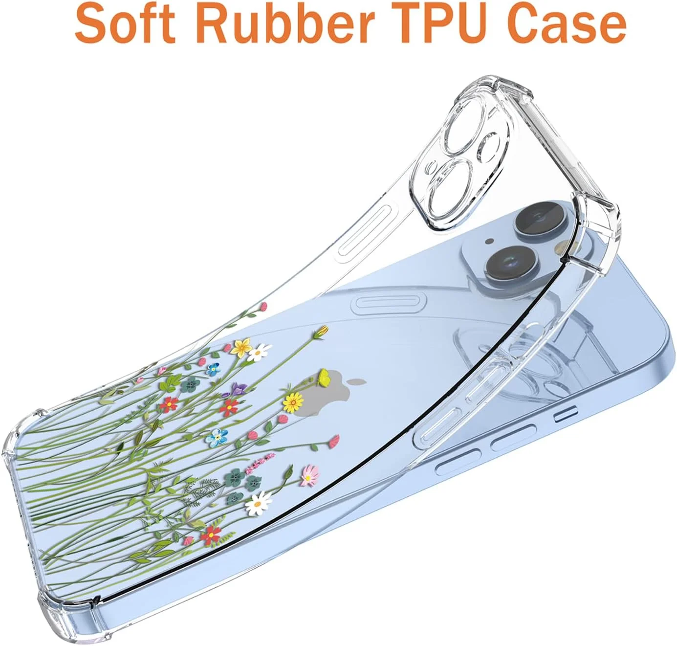 قاب محافظ گوشی شیائومی 15 اولترا با طرح گل باغ شفاف مدل 25010PN30G، محافظ تلفن همراه شیائومی 15 اولترا با طرح دسته گل