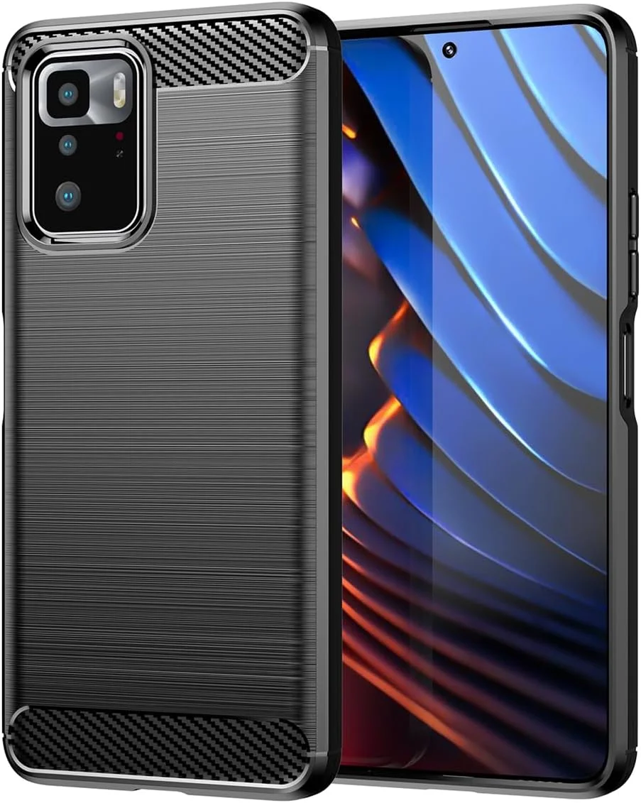 قاب محافظ گوشی شیائومی پوکو X3 GT / ردمی نوت 10 پرو 5G مدل 21061110AG، فیبر کربنی ضد ضربه، باریک، سیلیکونی، مقاوم، پوشش پشتی TPU نرم، مشکی قاب محافظ گوشی شیائومی پوکو X3 GT / ردمی نوت 10 پرو 5G مدل 21061110AG، فیبر کربنی ضد ضربه، باریک، سیلیکونی، مقاوم، پوشش پشتی TPU نرم، مشکی