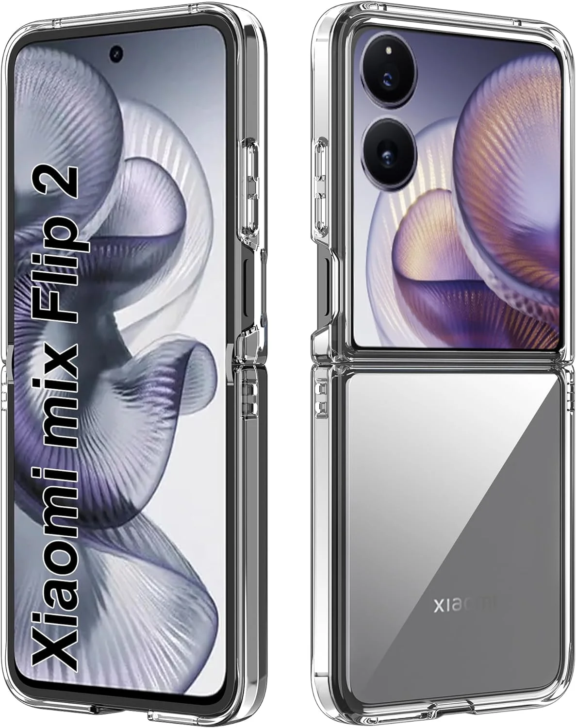 قاب محافظ گوشی تاشو باریک و مقاوم در برابر ضربه و خط و خش برای شیائومی میکس فلیپ 2 - شفاف