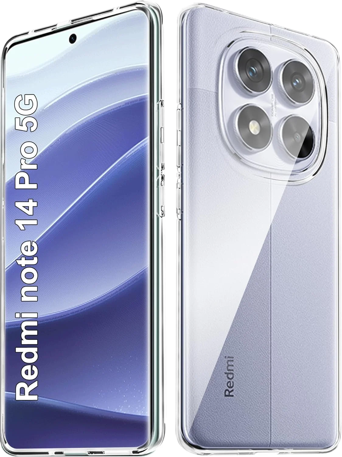 قاب محافظ ژله ای شفاف گوشی شیائومی ردمی نوت 14 پرو 5G / پوکو X7 5G، ضد ضربه، ضد خش، باریک و سبک