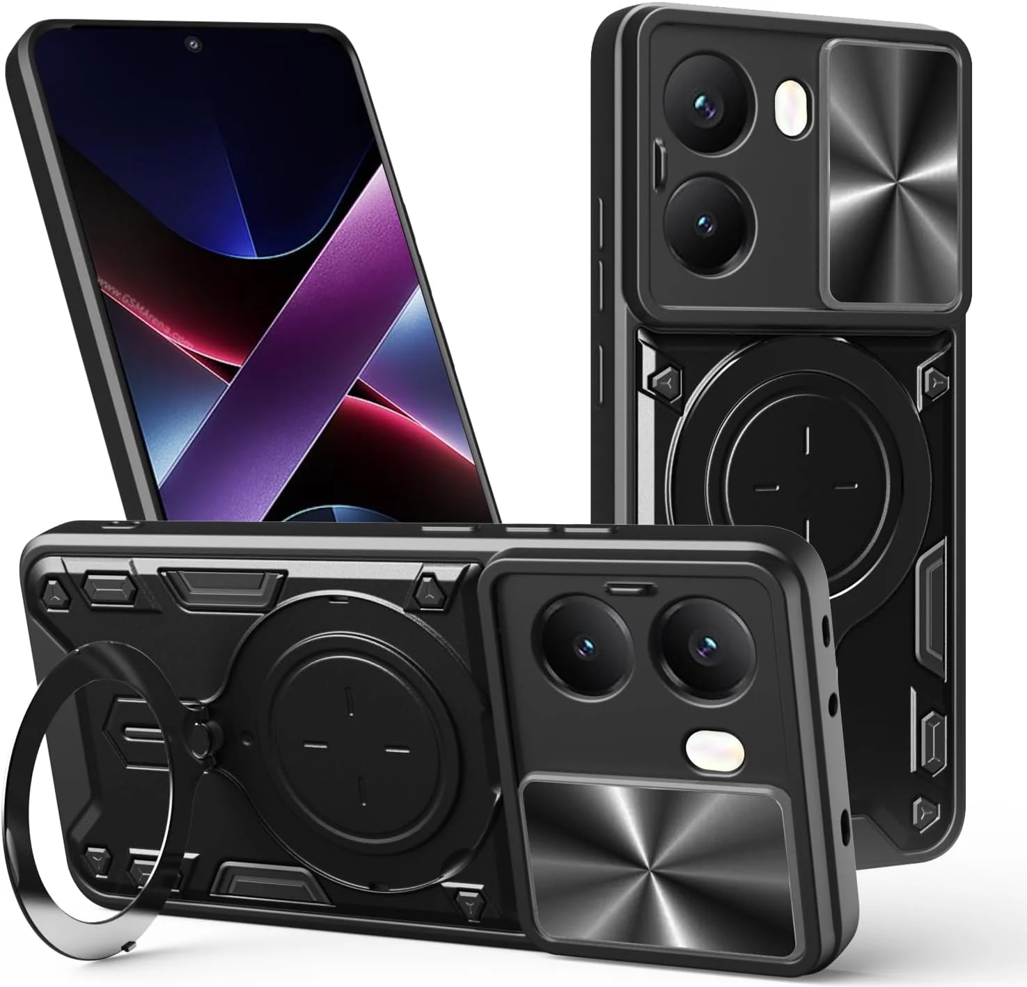 کاور محافظ سازگار با گوشی شیائومی پوکو X7 پرو 5G، دارای پوشش کشویی لنز دوربین، سازگار با گوشی شیائومی ردمی توربو 4 5G - مشکی کاور محافظ سازگار با گوشی شیائومی پوکو X7 پرو 5G، دارای پوشش کشویی لنز دوربین، سازگار با گوشی شیائومی ردمی توربو 4 5G - مشکی