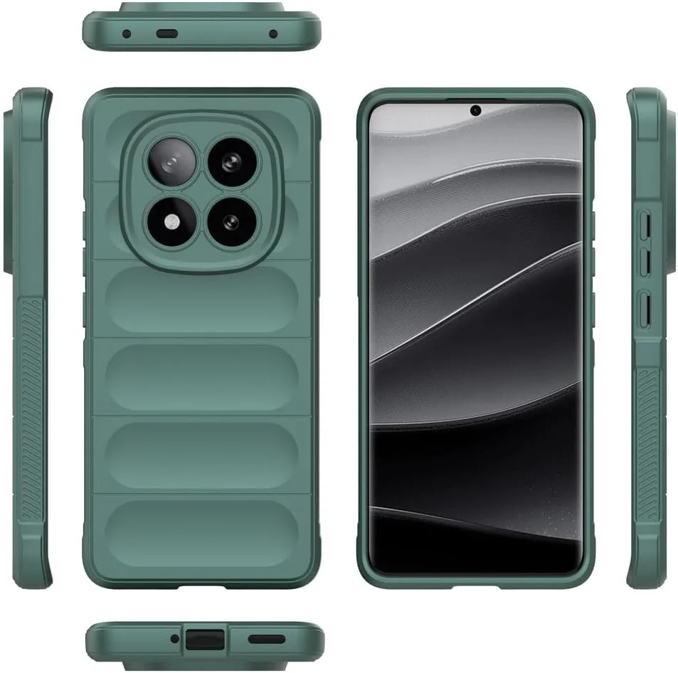 کاور محافظ گوشی سازگار با شیائومی ردمی نوت ۱۴ پرو پلاس 5G، کاور نرم TPU، سبز کاور محافظ گوشی سازگار با شیائومی ردمی نوت ۱۴ پرو پلاس 5G، کاور نرم TPU، سبز