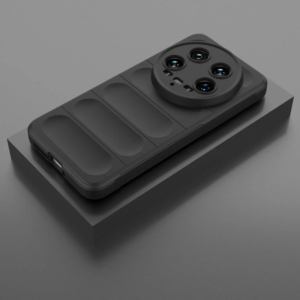 کاور محافظ گوشی سازگار با شیائومی 14 اولترا، کاور نرم TPU سازگار با گوشی موبایل شیائومی 14 اولترا 5G مدل 24031PN0DC - مشکی