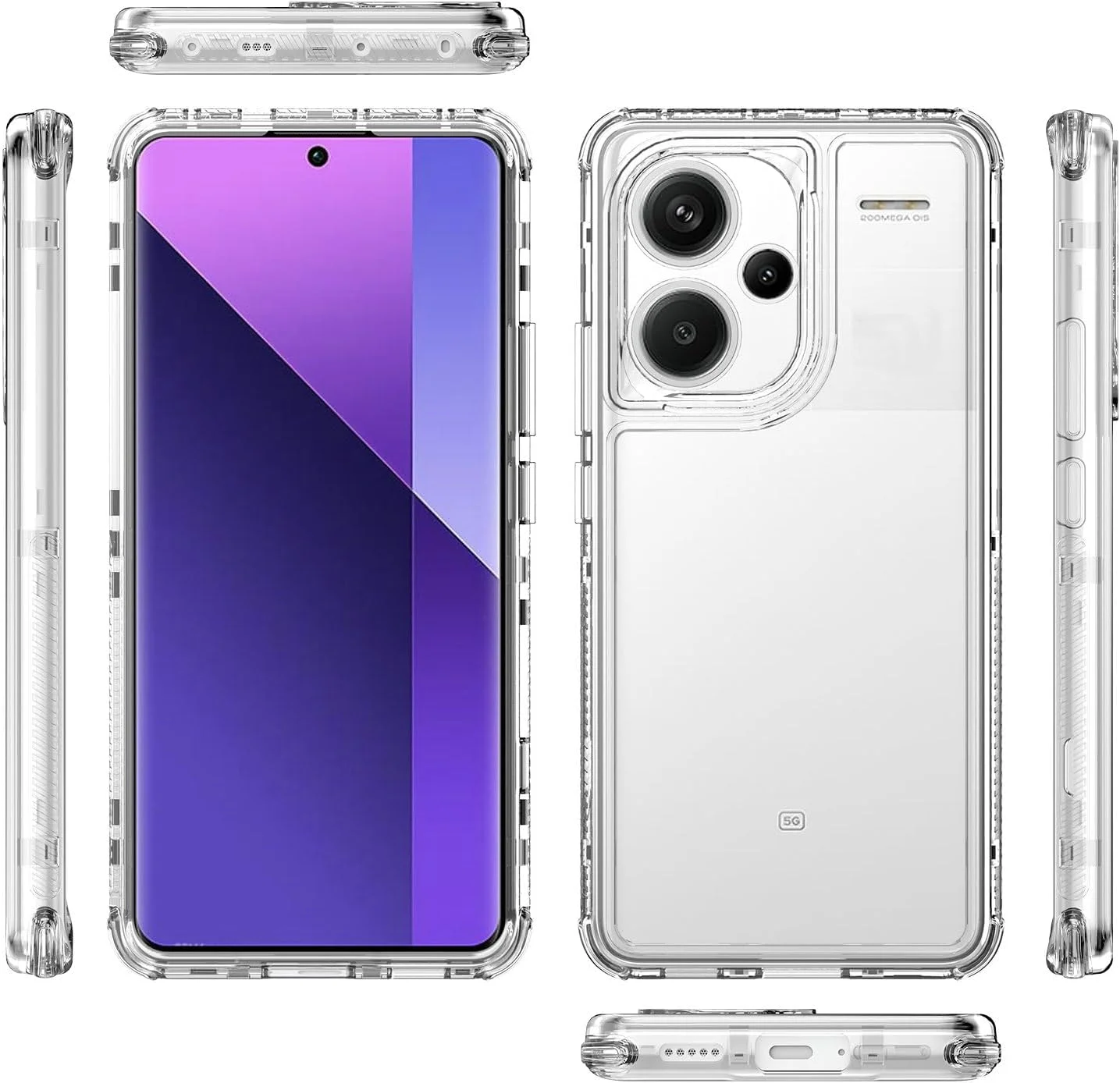 کاور محافظ ضد ضربه و ضد افتادن 3 در 1 سازگار با گوشی شیائومی Redmi Note 13 Pro+ 5G مدل 23090RA98C/G/I - شفاف کاور محافظ ضد ضربه و ضد افتادن 3 در 1 سازگار با گوشی شیائومی Redmi Note 13 Pro+ 5G مدل 23090RA98C/G/I - شفاف