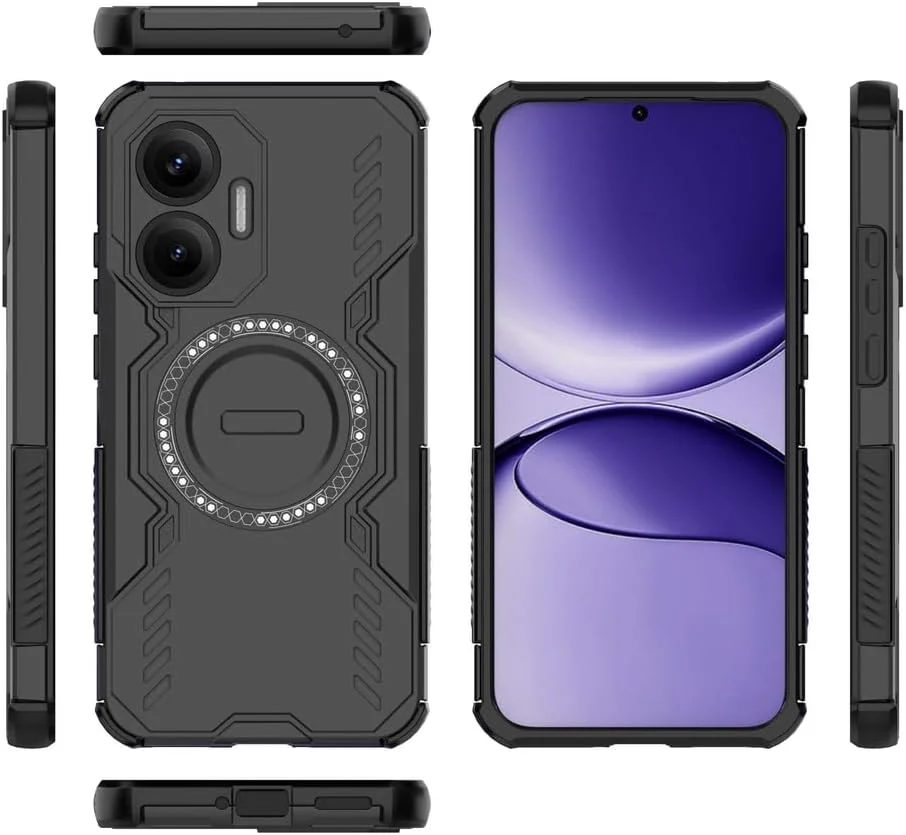 کاور محافظ گوشی سازگار با شیائومی پوکو F7 5G، سازگار با MagSafe، سازگار با شیائومی ردمی توربو 4 پرو 25053RT47C، خنک کننده و ضد ضربه، مشکی کاور محافظ گوشی سازگار با شیائومی پوکو F7 5G، سازگار با MagSafe، سازگار با شیائومی ردمی توربو 4 پرو 25053RT47C، خنک کننده و ضد ضربه، مشکی