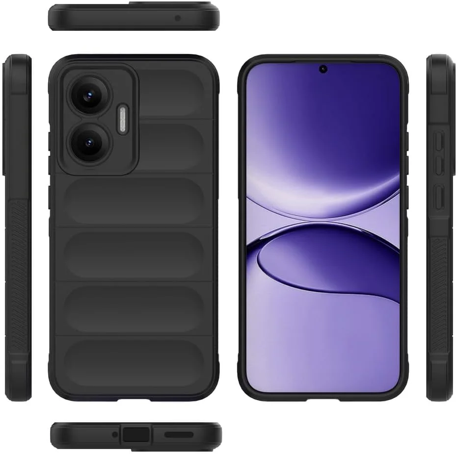 کاور محافظ گوشی سازگار با شیائومی پوکو F7 5G، کاور سازگار با شیائومی ردمی توربو 4 پرو 5G مدل 25053RT47C، جنس TPU سیلیکون نرم، مشکی