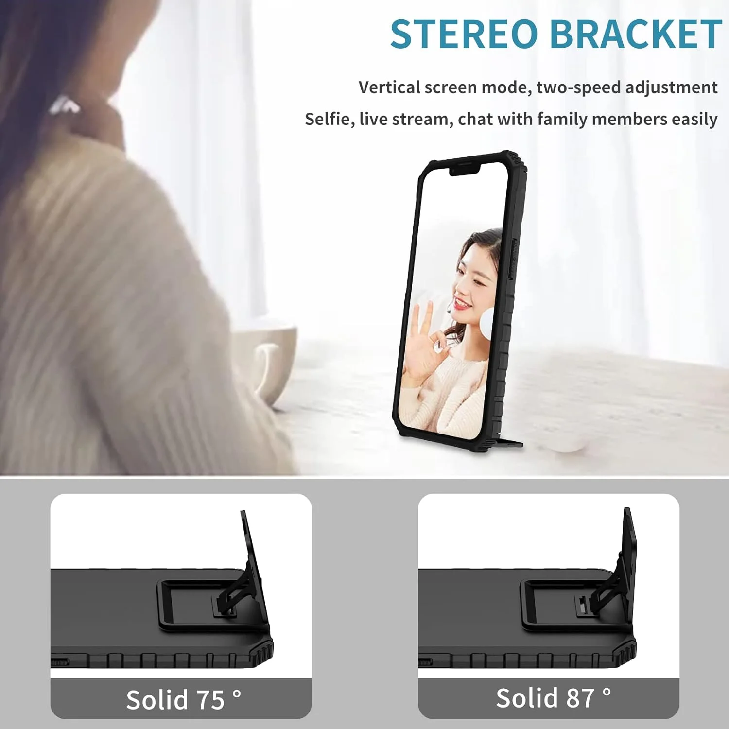 قاب محافظ کشویی دوربین CCSmall برای گوشی شیائومی Redmi Note 12 Pro 5G، محافظت در برابر سقوط، پشت سخت و لبه نرم به همراه پایه استریو مناسب برای Redmi Note 12 Pro 5G/ Poco X5 Pro - مشکی