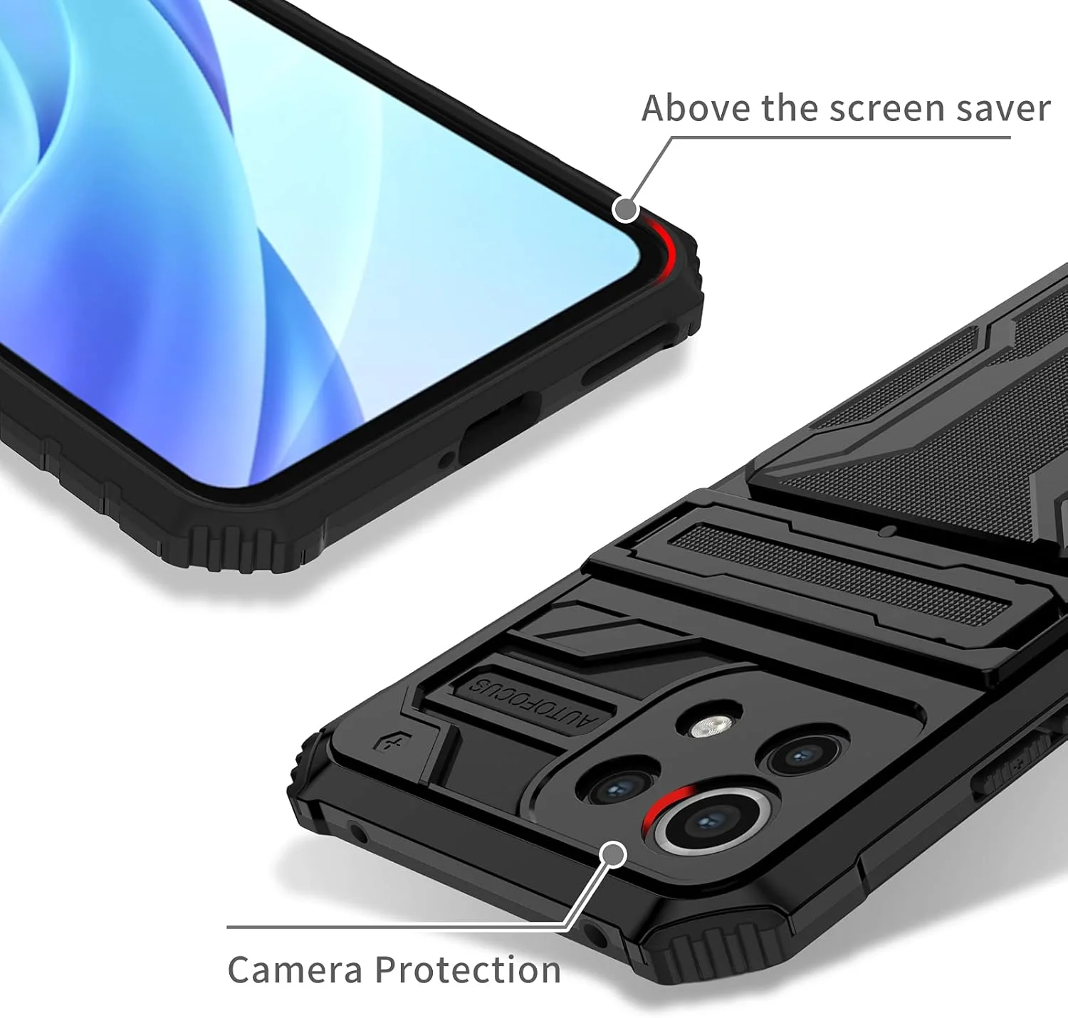 کاور محافظ گوشی شیائومی 11 لایت (4G/5G)/11 لایت 5G NE/Mi 11 Youth M2101K9AG به همراه کیف پول و جای کارت جداشدنی، پایه نگهدارنده و ضد ضربه - مشکی