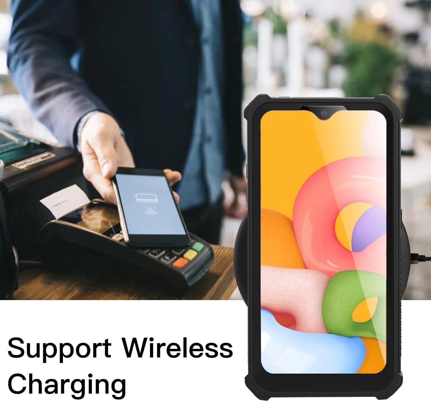 کاور گوشی موبایل آسویش مناسب برای شیائومی ردمی A3/A3X / پوکو C61، مقاوم در برابر ضربه، ضد سقوط، محافظت کامل از بدنه، دو لایه، باریک و نرم