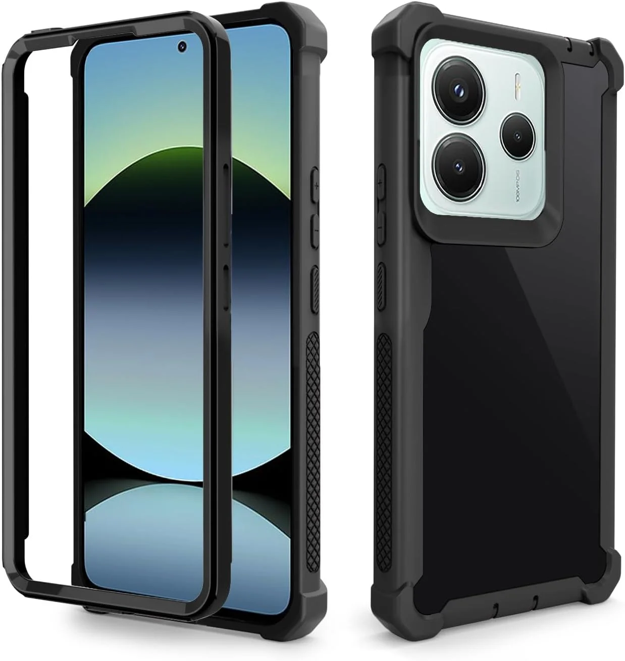 کاور گوشی موبایل آسویش مناسب برای شیائومی ردمی نوت 14 5G، مقاوم در برابر ضربه، ضد سقوط، محافظت کامل از بدنه، دو لایه، باریک و نرم