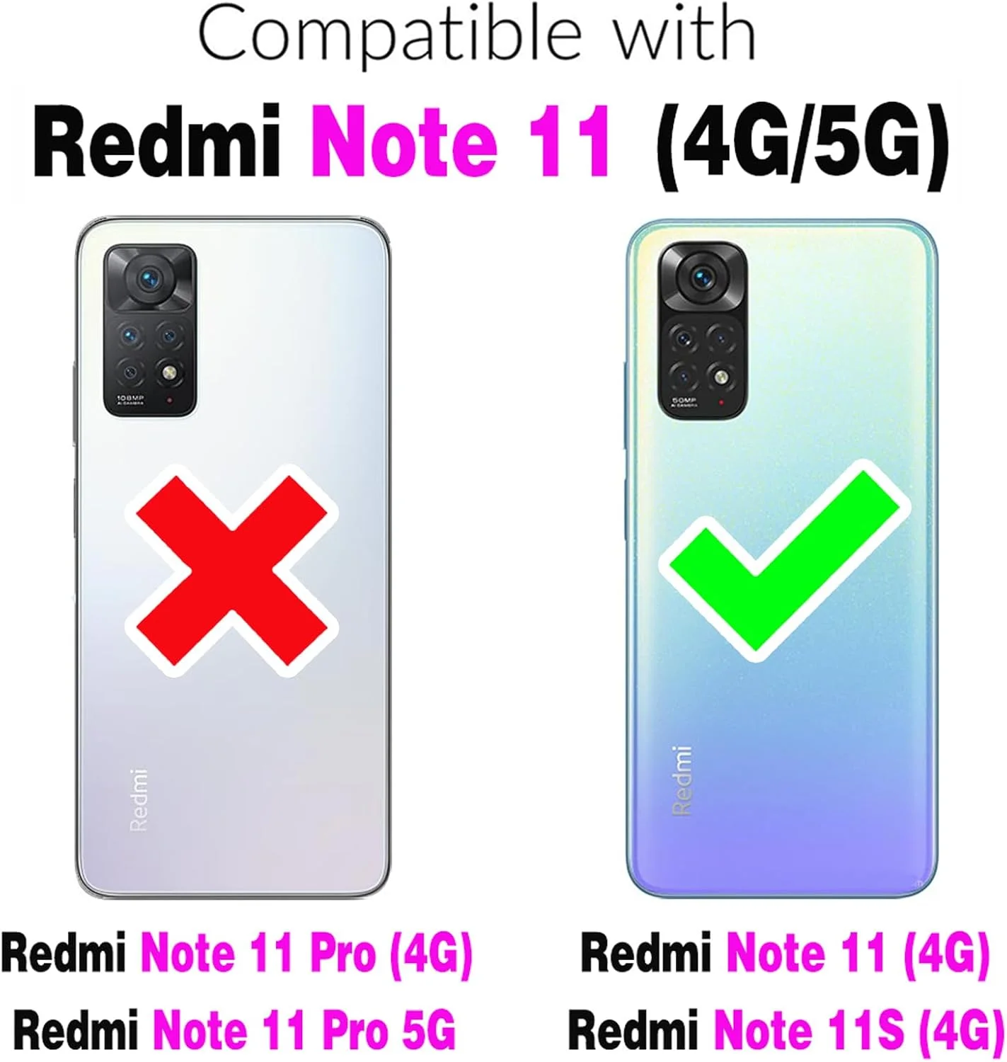 کاور گوشی آسویش برای شیائومی ردمی نوت 11S/11 4G با پوشش کشویی دوربین، محافظ صفحه نمایش شیشه ای حرارت دیده، حلقه نگهدارنده، مقاوم و باریک مناسب برای ردمی نوت 11 اس نوت 11S زنانه مردانه مشکی