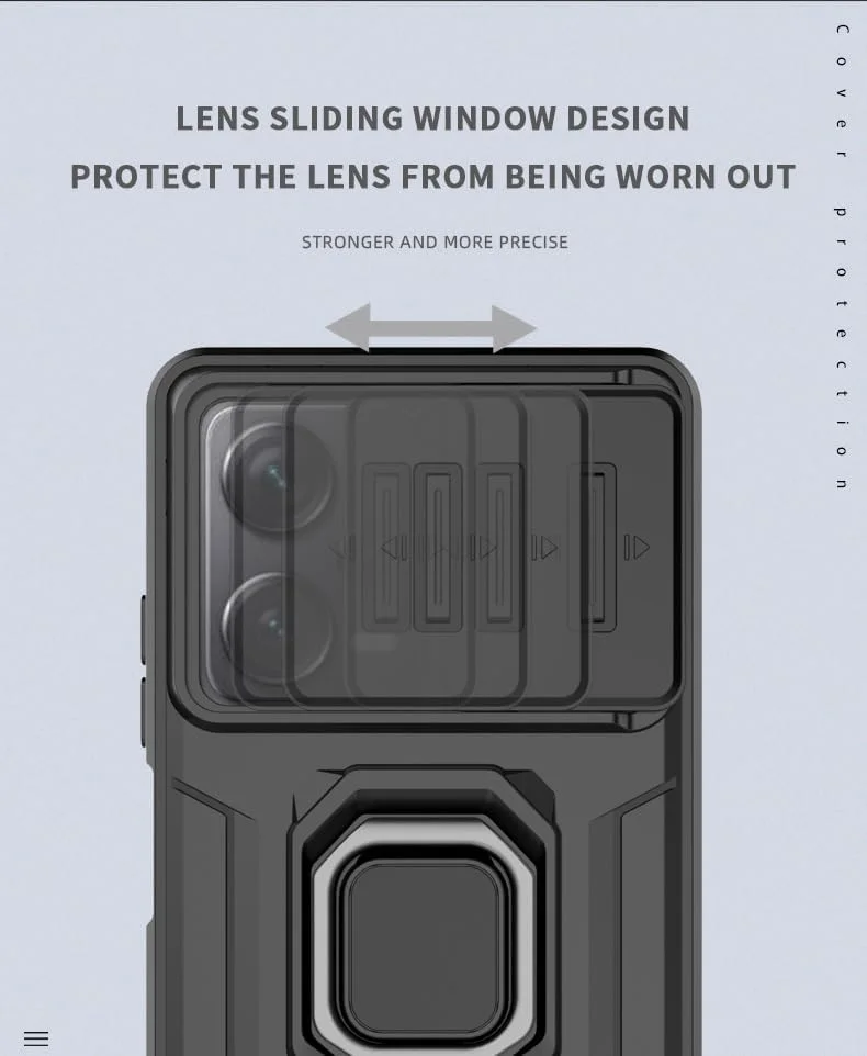 قاب گوشی آسویش برای شیائومی ردمی نوت 12 پرو پلاس با پوشش کشویی دوربین، محافظ صفحه نمایش شیشه ای حرارت دیده، حلقه نگهدارنده، مقاوم، باریک، محافظ درجه نظامی هیبریدی، مناسب برای خانم ها و آقایان - مشکی قاب گوشی آسویش برای شیائومی ردمی نوت 12 پرو پلاس با پوشش کشویی دوربین، محافظ صفحه نمایش شیشه ای حرارت دیده، حلقه نگهدارنده، مقاوم، باریک، محافظ درجه نظامی هیبریدی، مناسب برای خانم ها و آقایان - مشکی