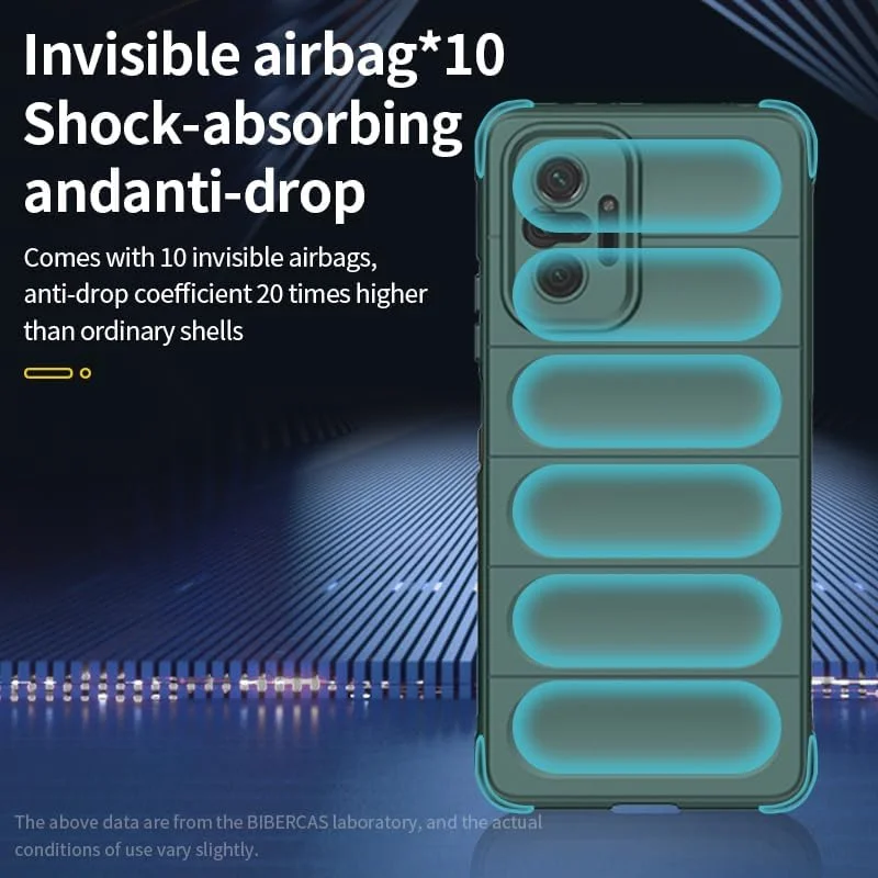 کاور گوشی آسویش برای شیائومی ردمی نوت 10 پرو به همراه محافظ صفحه نمایش شیشه ای و کاور سیلیکونی نازک و مقاوم در برابر ضربه از جنس TPU مناسب ردمی نوت 10 پرو مکس - سبز