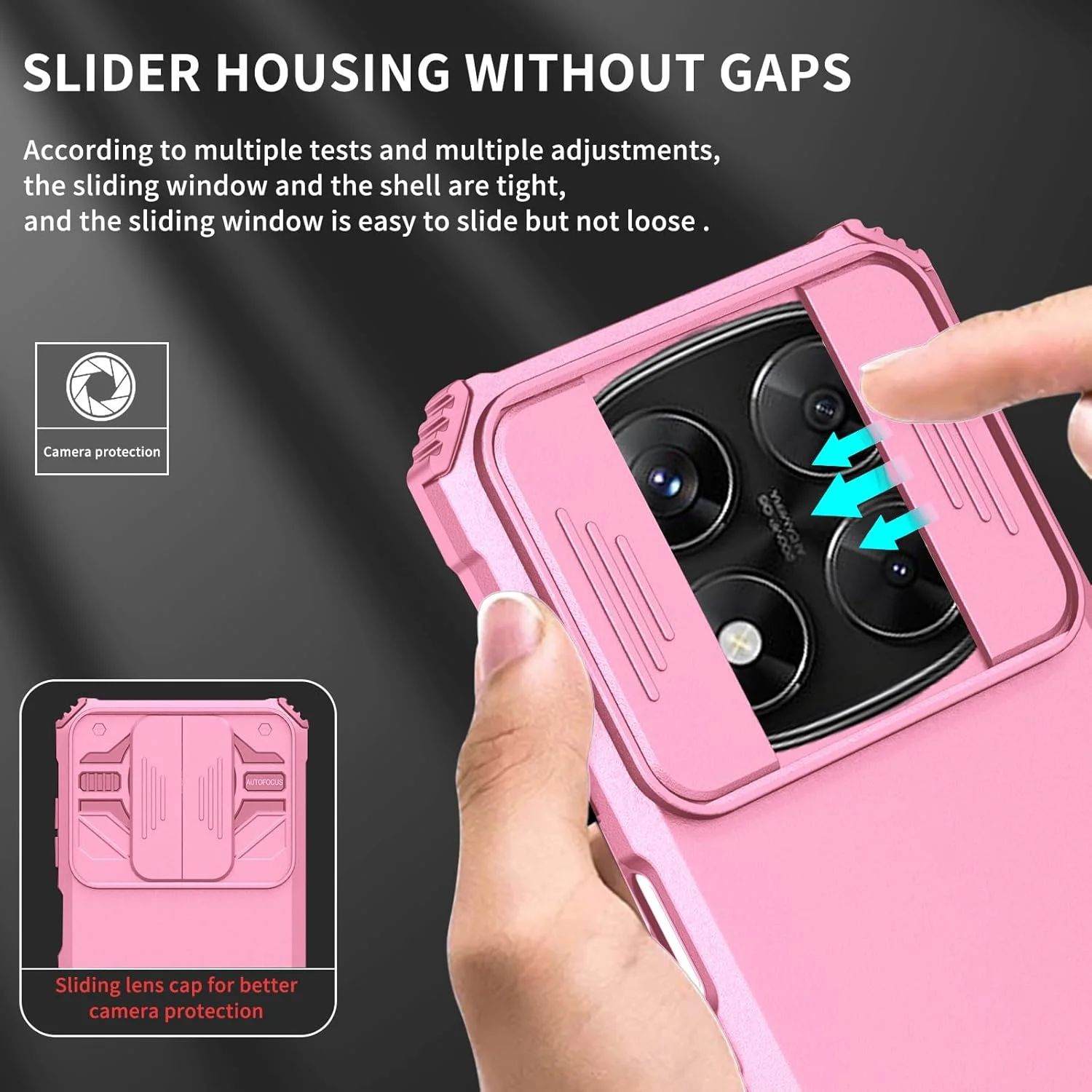 کاور گوشی آسویش برای شیائومی ردمی نوت 14 پرو 4G به همراه محافظ صفحه نمایش شیشه ای و پوشش کشویی دوربین، دارای استند، باریک، محافظ پشتی، لوازم جانبی موبایل، صورتی مناسب بانوان و آقایان کاور گوشی آسویش برای شیائومی ردمی نوت 14 پرو 4G به همراه محافظ صفحه نمایش شیشه ای و پوشش کشویی دوربین، دارای استند، باریک، محافظ پشتی، لوازم جانبی موبایل، صورتی مناسب بانوان و آقایان