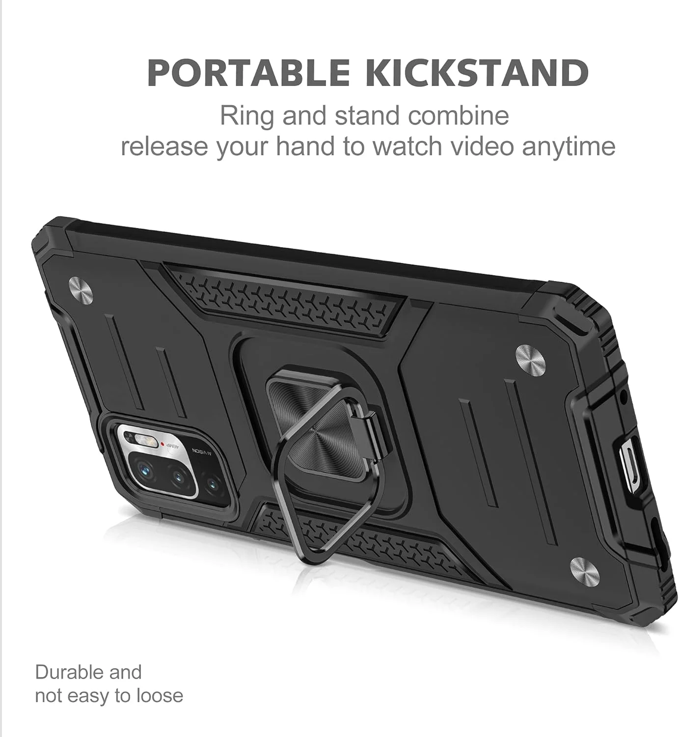 کاور گوشی آسویش برای شیائومی ردمی نوت 10 5G به همراه محافظ صفحه نمایش شیشه ای و حلقه نگهدارنده، مناسب برای پوکو M3 پرو/ردمی نوت 10T G5، مشکی کاور گوشی آسویش برای شیائومی ردمی نوت 10 5G به همراه محافظ صفحه نمایش شیشه ای و حلقه نگهدارنده، مناسب برای پوکو M3 پرو/ردمی نوت 10T G5، مشکی