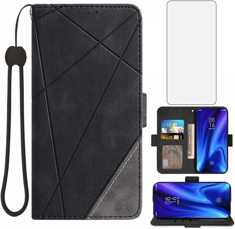 کیف پول چرمی سازگار با گوشی های شیائومی Mi 9T/Mi9T Pro/Redmi K20/RedmiK20 Pro به همراه محافظ صفحه نمایش شیشه ای و بند مچی کیف پول چرمی سازگار با گوشی های شیائومی Mi 9T/Mi9T Pro/Redmi K20/RedmiK20 Pro به همراه محافظ صفحه نمایش شیشه ای و بند مچی