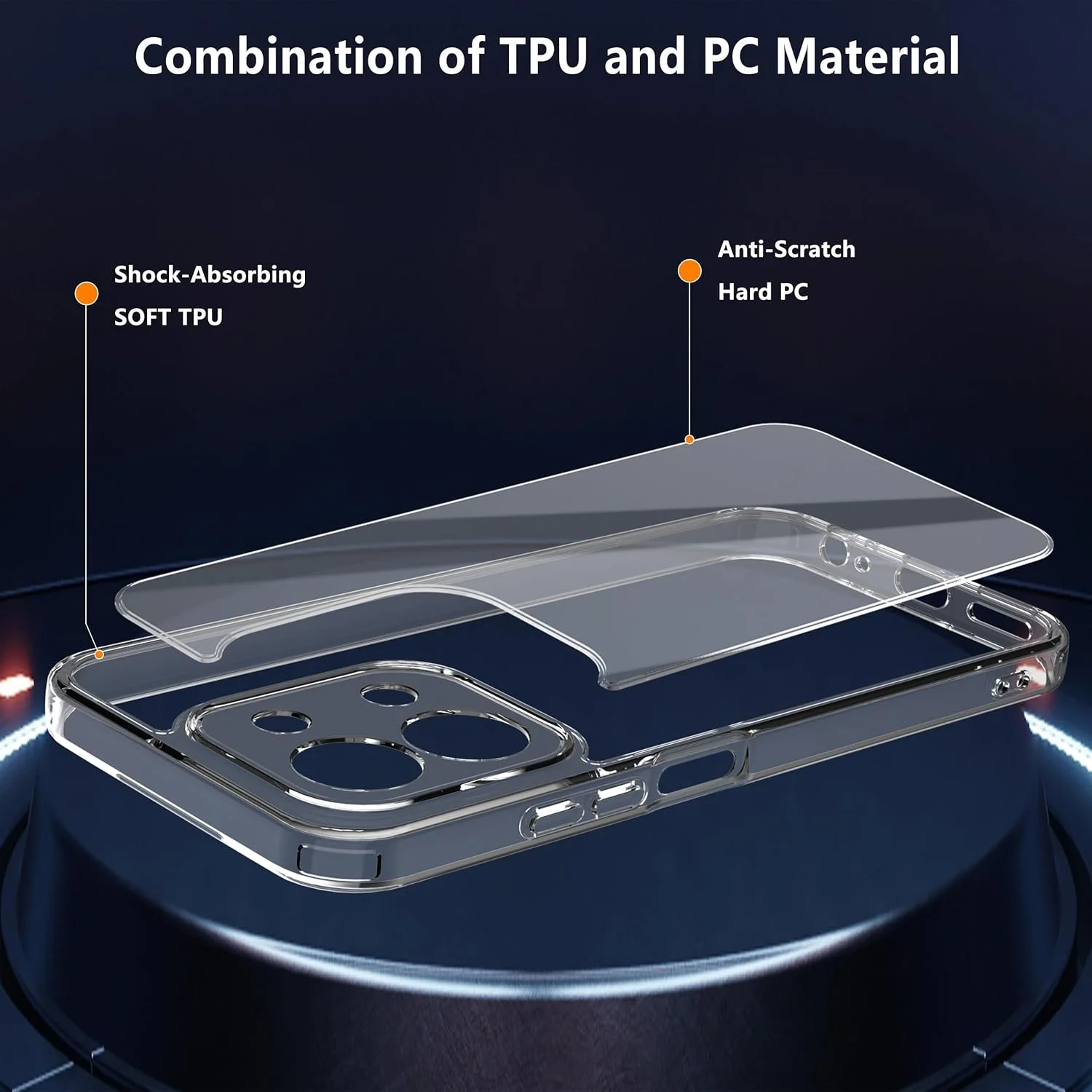 قاب گوشی طراحی شده برای شیائومی ردمی 15C 4G/15C 5G/Poco C85: کاور شفاف TPU و PC [ضد زردی]. ضد ضربه با درجه نظامی. فوق العاده نازک، مقاوم در برابر افتادن و سادگی فوق العاده نرم. شیک