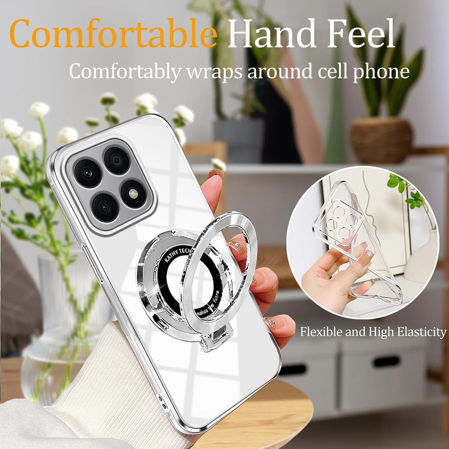 کاور محافظ شفاف سازگار با گوشی شیائومی 14T Pro، کاور محافظ ضد ضربه شفاف با پایه انگشتی، کاور سیلیکونی TPU برای گوشی شیائومی 14T Pro (شفاف) کاور محافظ شفاف سازگار با گوشی شیائومی 14T Pro، کاور محافظ ضد ضربه شفاف با پایه انگشتی، کاور سیلیکونی TPU برای گوشی شیائومی 14T Pro (شفاف)