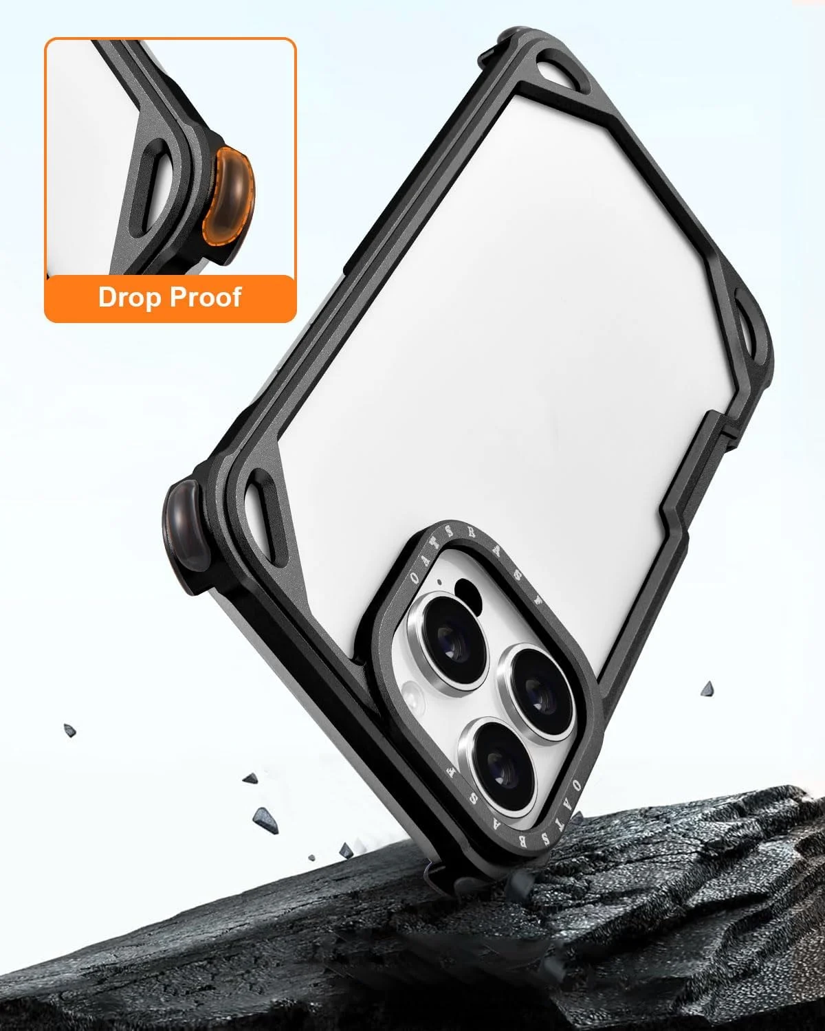 قاب فلزی آلومینیومی برای آیفون 16 پرو 6.3 اینچی با پدهای سیلیکونی 4 گوشه، محافظ لبه برجسته، پوشش سخت باریک و مقاوم در برابر ضربه، شیک و جذاب برای آیفون 16 پرو، مشکی قاب فلزی آلومینیومی برای آیفون 16 پرو 6.3 اینچی با پدهای سیلیکونی 4 گوشه، محافظ لبه برجسته، پوشش سخت باریک و مقاوم در برابر ضربه، شیک و جذاب برای آیفون 16 پرو، مشکی