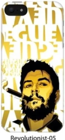 کاور طرح دار Rearth YE/WH REVOLUTIONIST05 Chegevara با جای بند برای آیفون 5