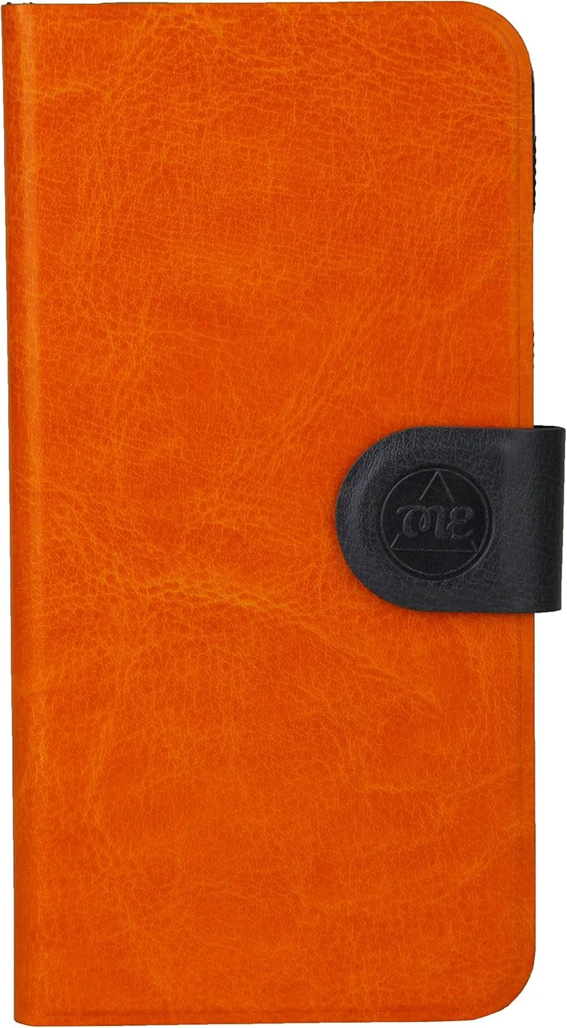 کیف چرمی ساده تجاری Nil NL-IP6SBL-OR، کیف کلاسوری چرمی نارنجی برای آیفون 6/6s