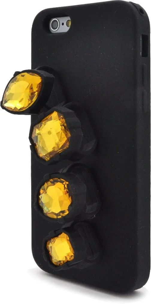 قاب گوشی موبایل پلاتا مدل IP6-5066YL مناسب برای آیفون 6 / آیفون 6s، کاور حلقه ای اکلیلی، زرد