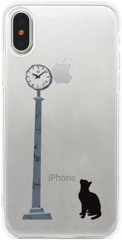 قاب محافظ نرم TPU شفاف طرح گربه برای آیفون X مدل 888-72246