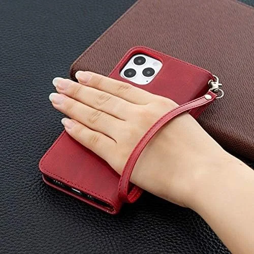 کیف کلاسوری آیفون 12 قرمز به همراه محافظ صفحه نمایش شیشه ای و قلم لمسی 707-1-02 کیف کلاسوری آیفون 12 قرمز به همراه محافظ صفحه نمایش شیشه ای و قلم لمسی 707-1-02