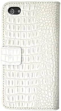 کیف چرمی طرح پوست کروکودیل IP5-6002WH پلاتا برای آیفون SE / 5s / 5