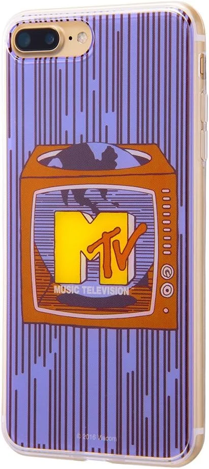 قاب گوشی آیفون پلاس با طرح ام‌تی‌وی، ساخته شده از تی‌پی‌یو و پنل پشتی