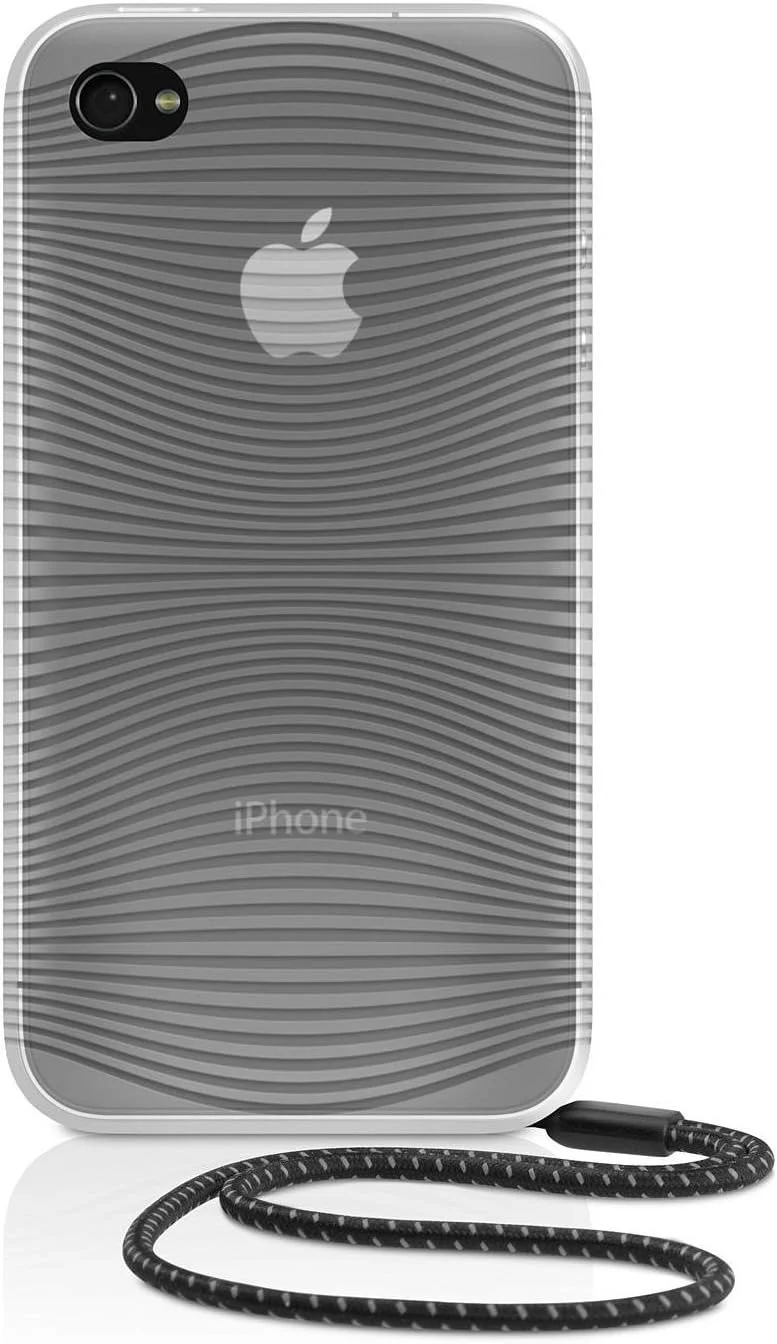 قاب آیفون 4، قاب سیلیکونی محافظ موبایل بلکین پریمیوم گریپ ارگو مناسب آیفون 4/4s (سفید شفاف)