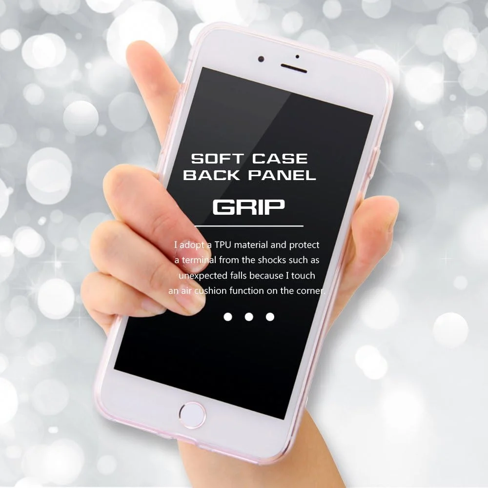 قاب گوشی آیفون پلاس با طرح ام‌تی‌وی، ساخته شده از تی‌پی‌یو و پنل پشتی