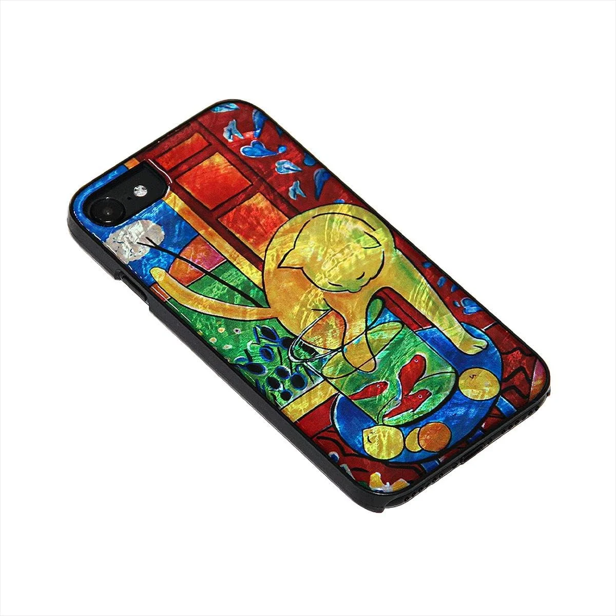 قاب گوشی آیفون ikins I22752iSE3 مناسب برای آیفون SE 3 / SE 2 / 8 / 7، صدف طبیعی، سری تصاویر مشهور مروارید، نقاشی شاهکار، دارای جای بند، شارژ بی‌سیم