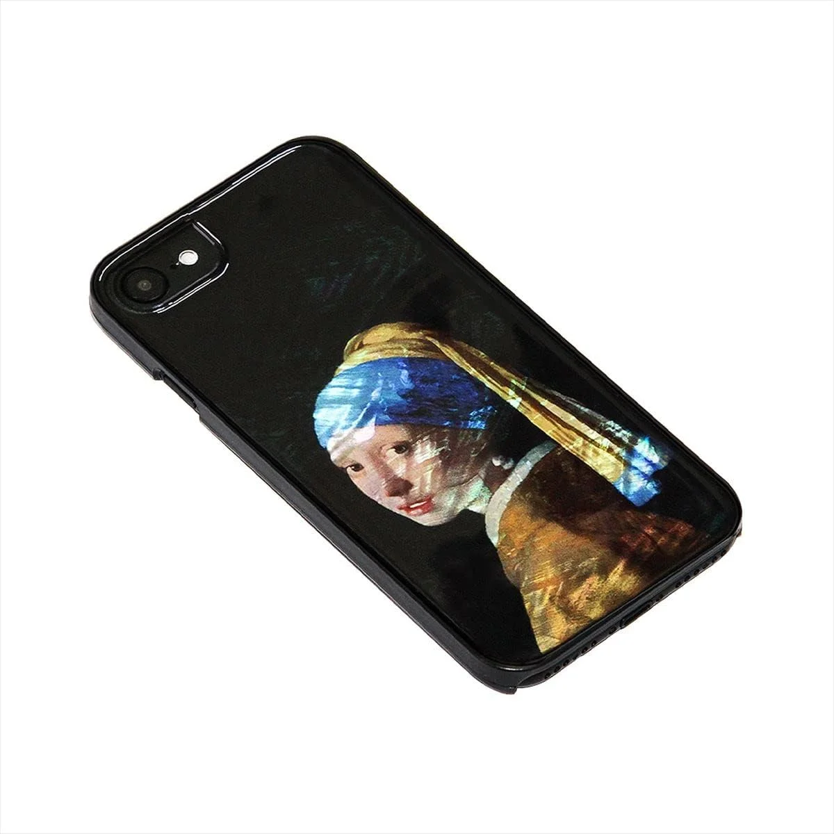 قاب گوشی آیفون SE 3 / SE 2 / 8 / 7، صدف طبیعی، سری تصاویر مشهور مروارید، نقاشی شاهکار، دارای سوراخ بند، شارژ بی‌سیم