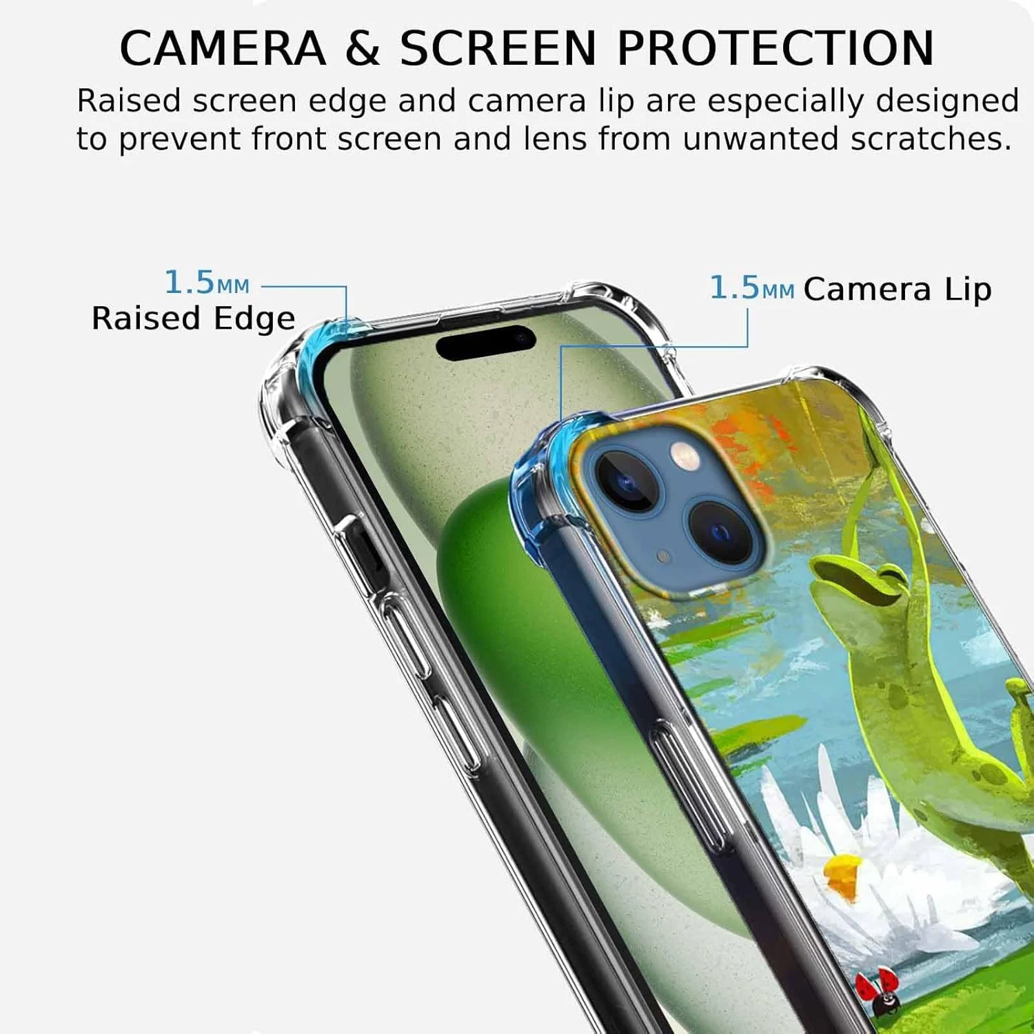 قاب گوشی آیفون 15 با طرح قورباغه رقصان، طرح حیوانات مثبت هیپی زیبا، قاب محافظ نرم و شفاف TPU، 6.1 اینچ (قورباغه، 15) قاب گوشی آیفون 15 با طرح قورباغه رقصان، طرح حیوانات مثبت هیپی زیبا، قاب محافظ نرم و شفاف TPU، 6.1 اینچ (قورباغه، 15)