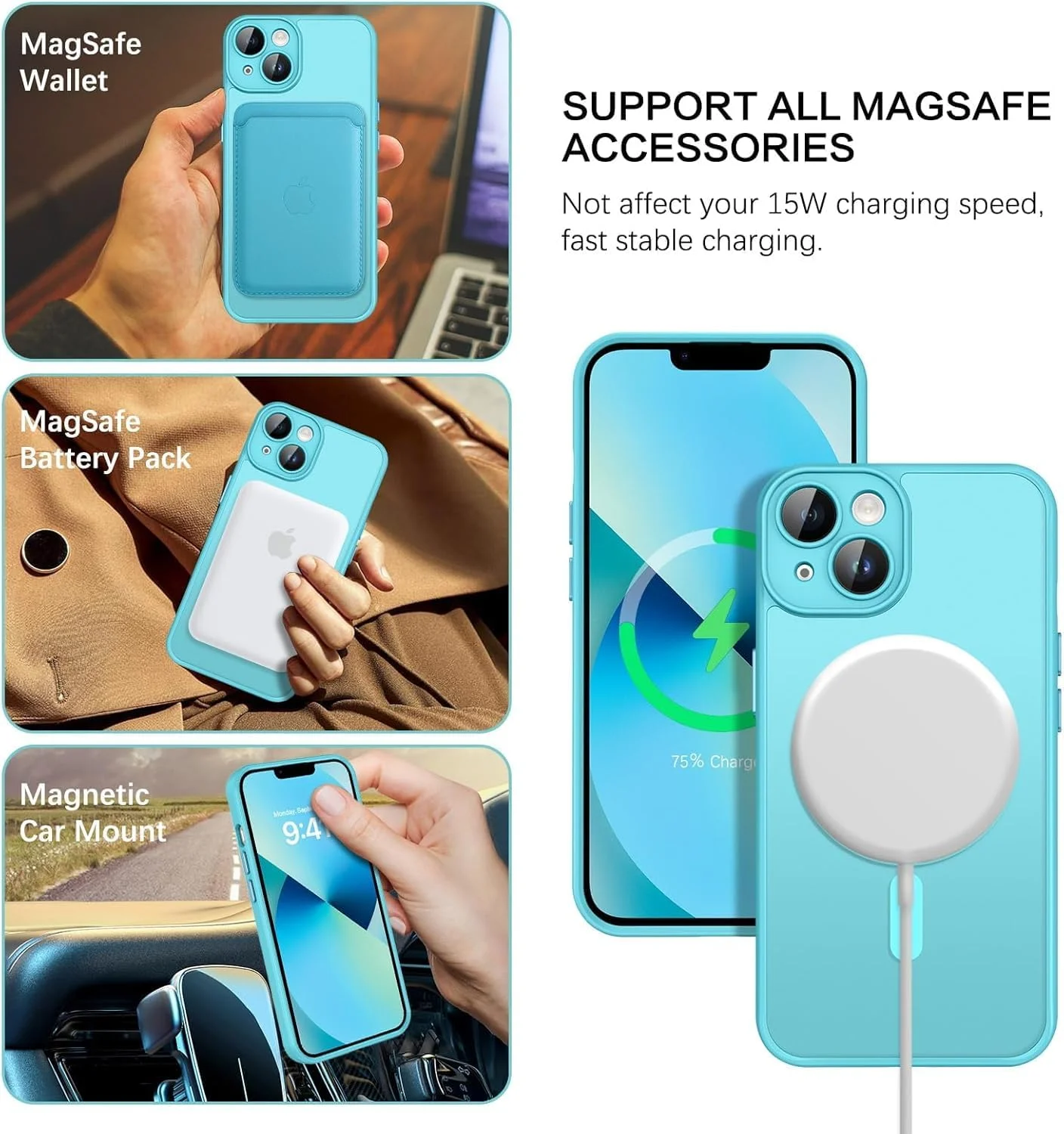 قاب محافظ مغناطیسی آیفون 13، طراحی مات روکش بسیار نازک، محافظت در برابر ضربه و سقوط، مناسب دختران، زنان، پسران، مردان، آیفون 13 6.1 اینچی (iPhone13pro max، آبی فیروزه ای) قاب محافظ مغناطیسی آیفون 13، طراحی مات روکش بسیار نازک، محافظت در برابر ضربه و سقوط، مناسب دختران، زنان، پسران، مردان، آیفون 13 6.1 اینچی (iPhone13pro max، آبی فیروزه ای)