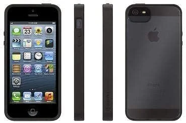 کاور محافظ شفاف Griffin 605509-RVFB Reveal مناسب برای آیفون 5 - تک عددی - بسته بندی خرده فروشی - مشکی/شفاف