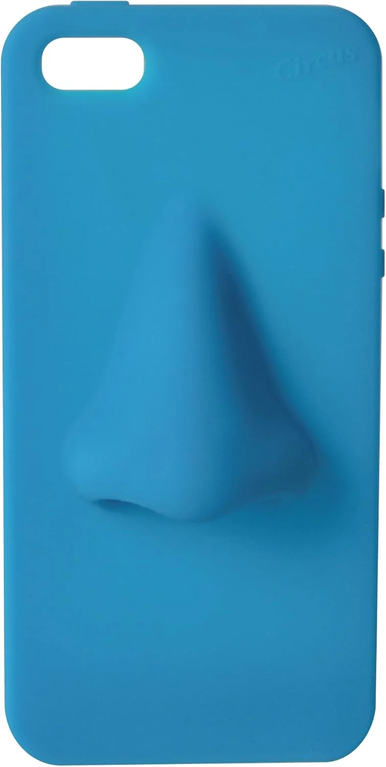 کاور سیلیکونی آیفون SE مدل "HANA" (آبی) - فروش ویژه!!