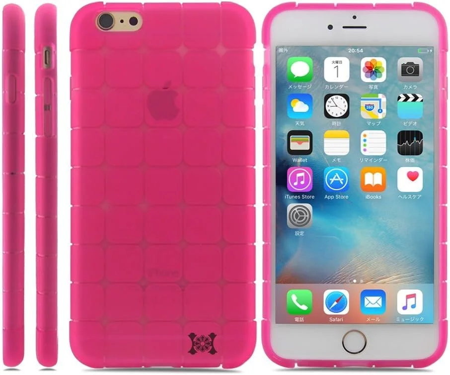 قاب گوشی آیفون 6s/6 [HANATORA Japan] جنس TPU - شامل 1 عدد محافظ صفحه نمایش (صورتی گلبهی)