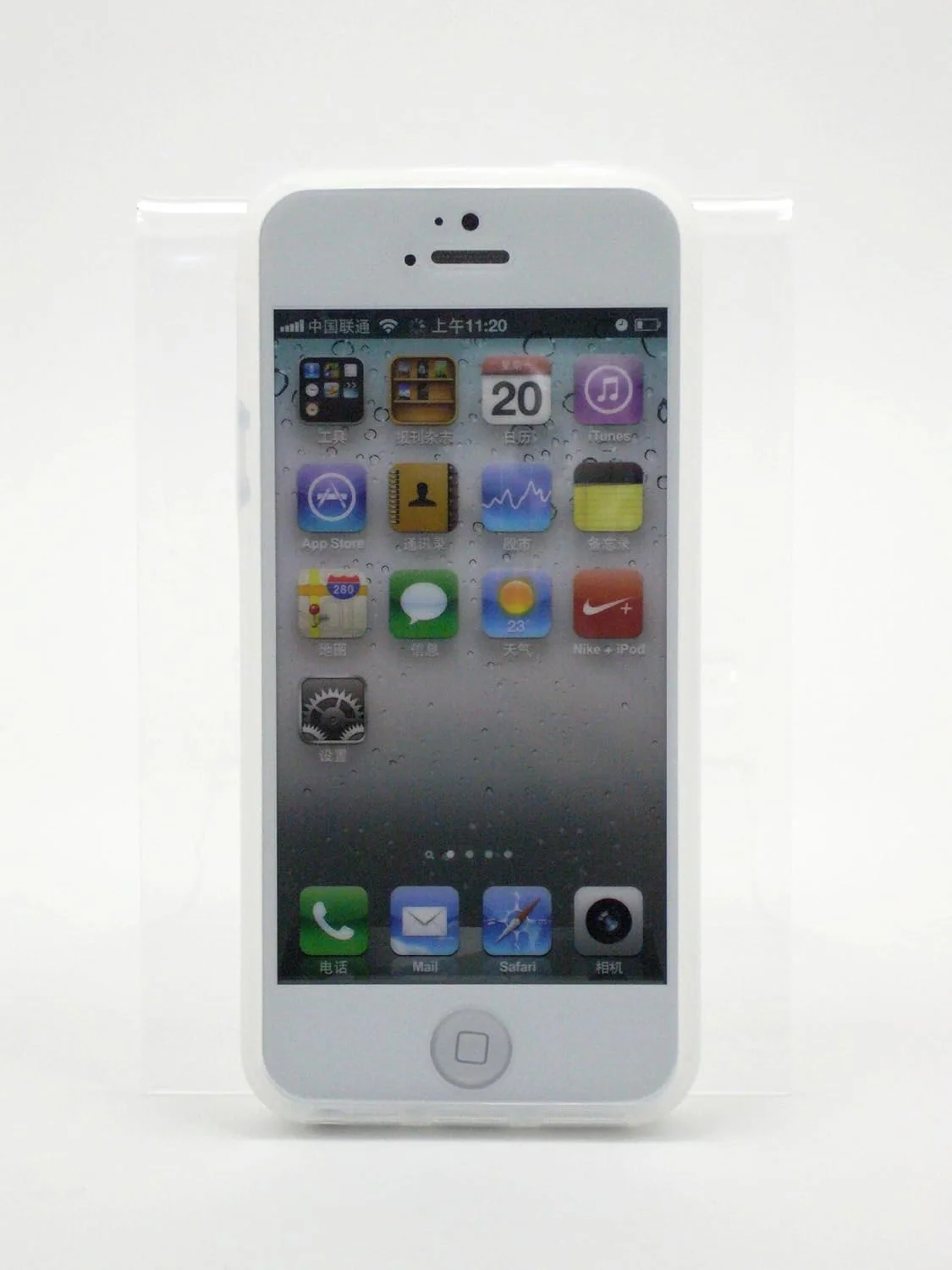 کیف ضد آب Gooma Cassion همراه با قاب برای آیفون 5 (سفید شفاف)