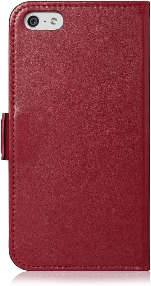 کیف چرمی و PC مدل Folio A5 قرمز iPh01502 برای آیفون 5/5S